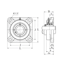 Gối đỡ NTN C-UCF205D1
