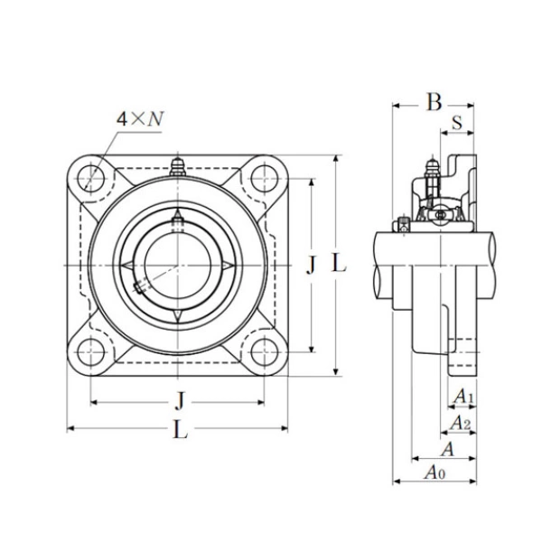 Gối đỡ NTN C-UCF205D1