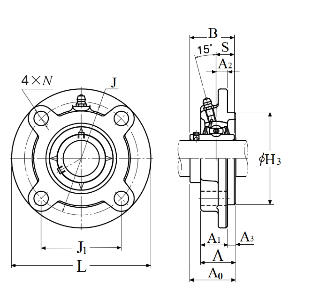 Gối đỡ NTN C-UCFC207D1