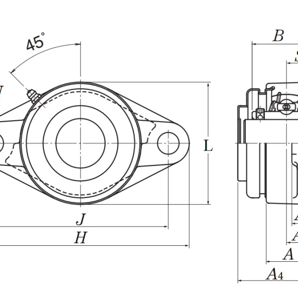 Gối đỡ NTN C-UCFL208D1