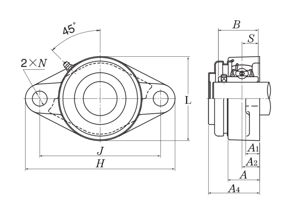 Gối đỡ NTN C-UCFL214D1