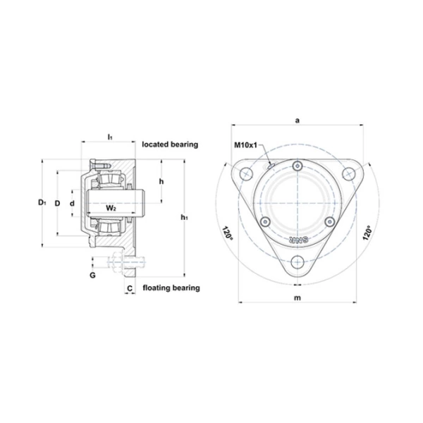 Gối đỡ NTN 722506 DA