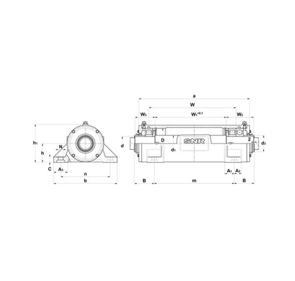 Gối đỡ NTN DLG 315 AD