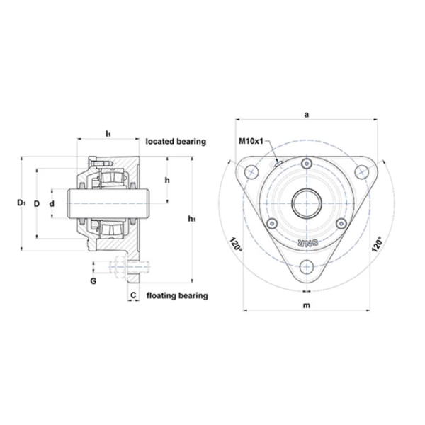 Gối đỡ NTN 722510 DB