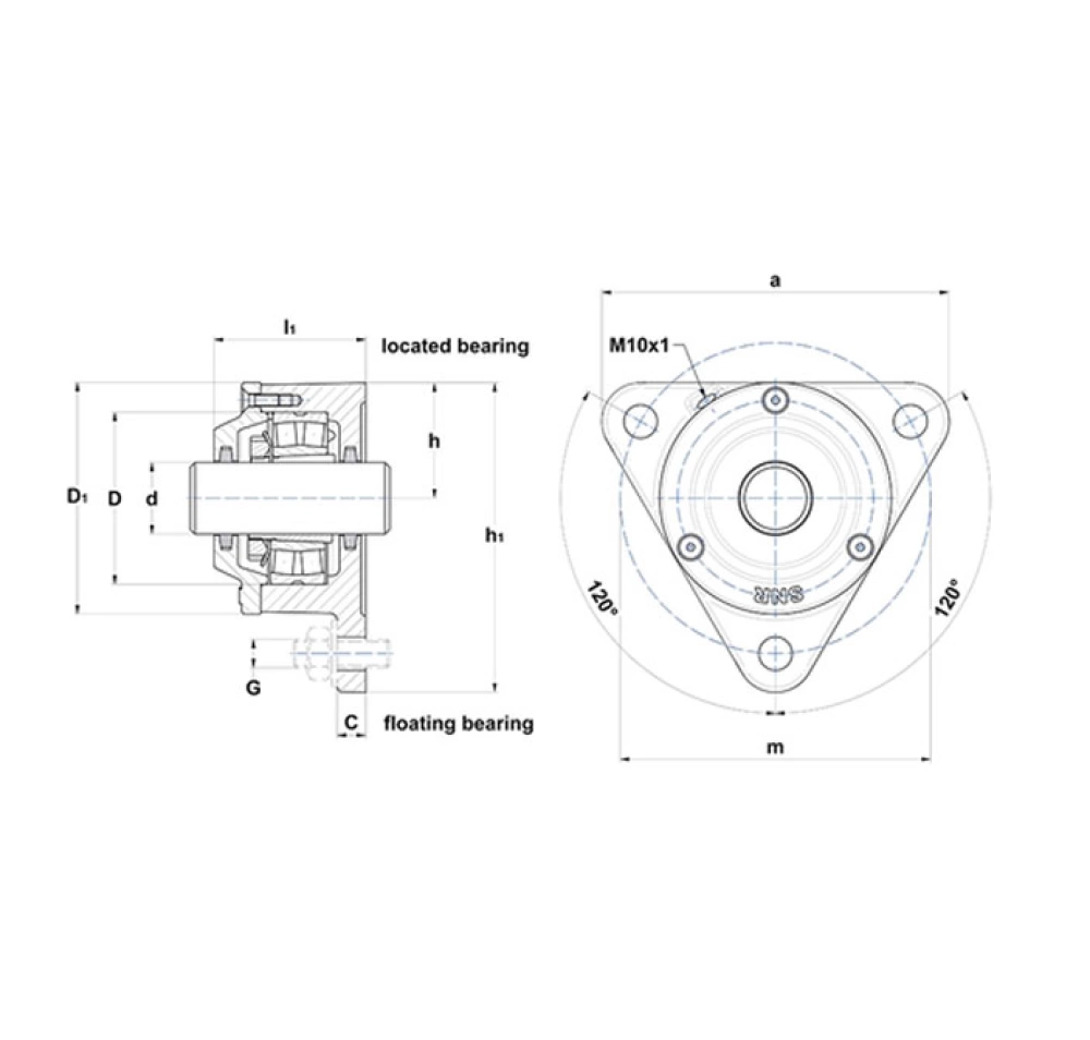Gối đỡ NTN 722510 DB